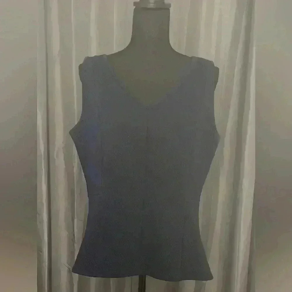 12. Ann Taylor Factory Navy Blue Sleeveless Top, Size L